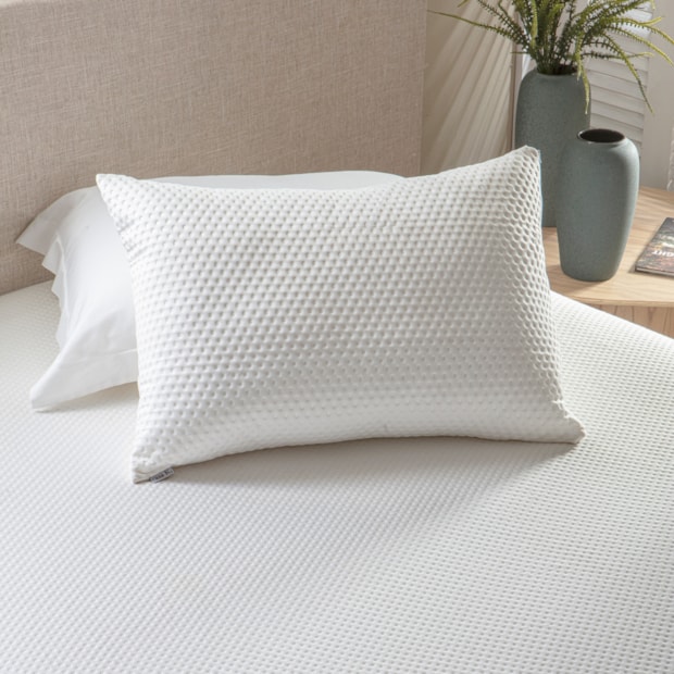 Protetor de Travesseiro Kacyumara Bambu Impermeável Branco 50cm x 70cm (1 Peça)