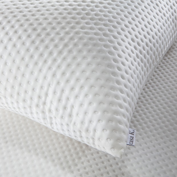 Protetor de Travesseiro Kacyumara Bambu Impermeável Branco 50cm x 70cm (1 Peça)
