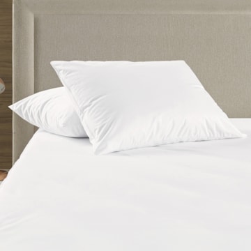 Protetor de Travesseiro Karsten Francis Branco 50cm x 70cm (1 Peça)