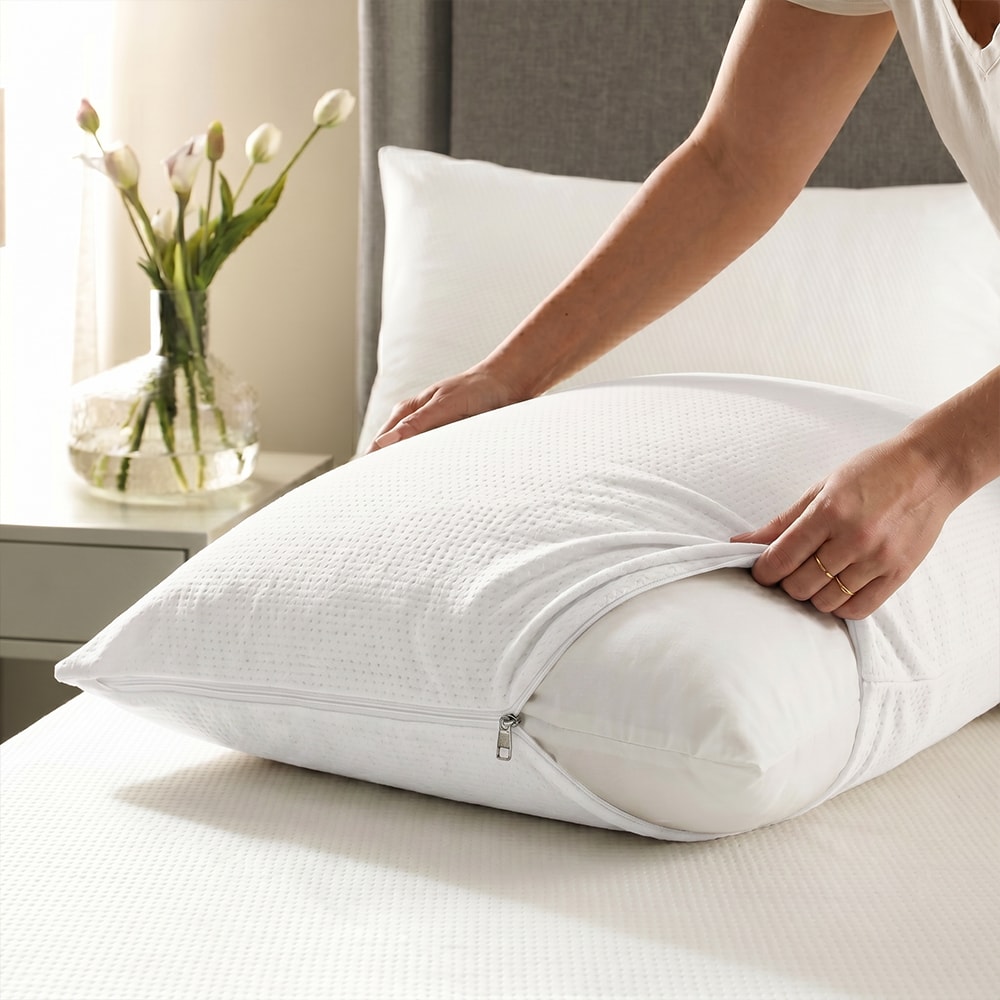 Protetor de Travesseiro Karsten Sublime Impermeável Branco 50cm x 70cm (1 Peça)