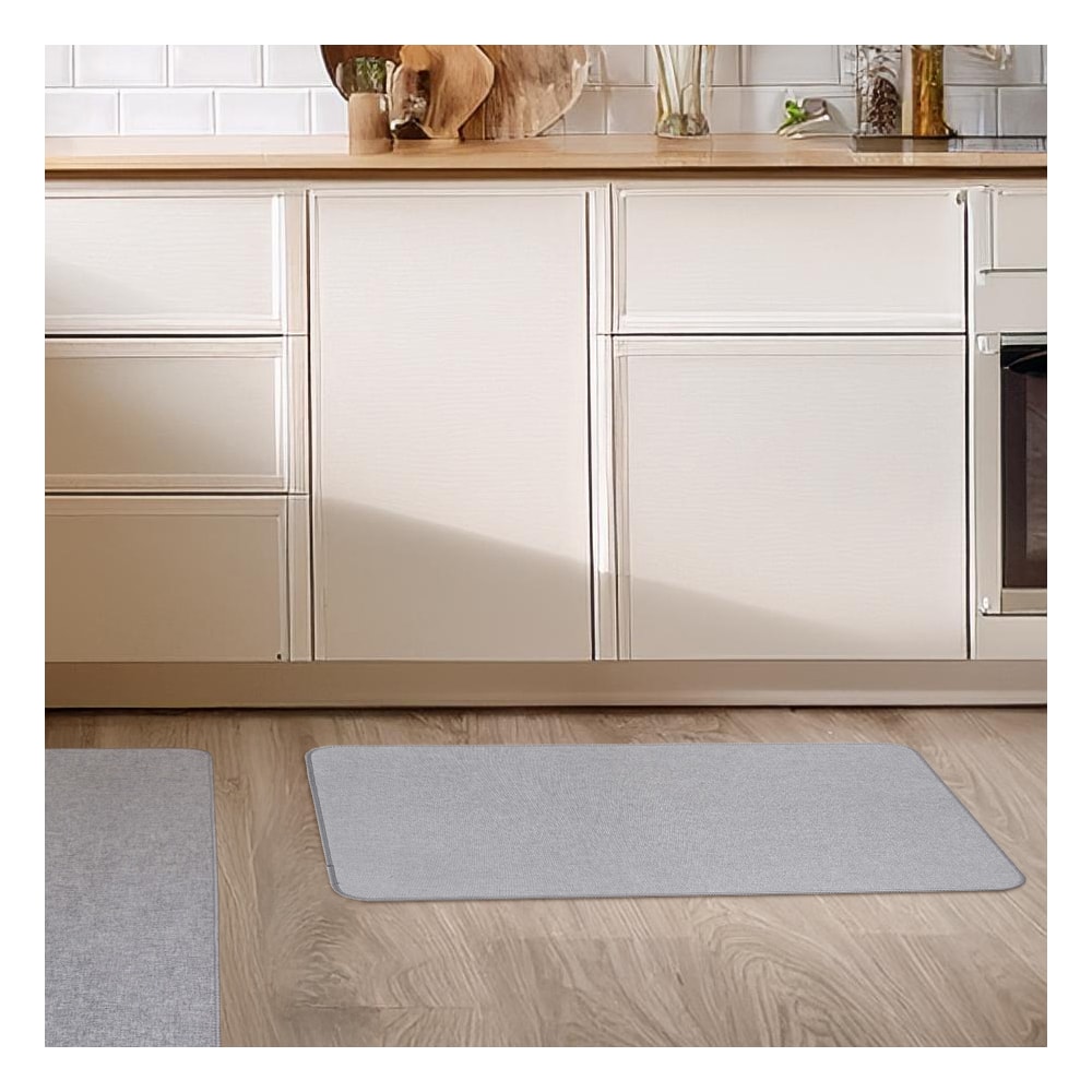 Tapete de Cozinha Estilo Linho Antiderrapante 45cm x 65cm