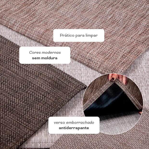 Tapete de Cozinha / Passadeira Moderno 100% PVC Antiderrapante 60cm x 1,80m