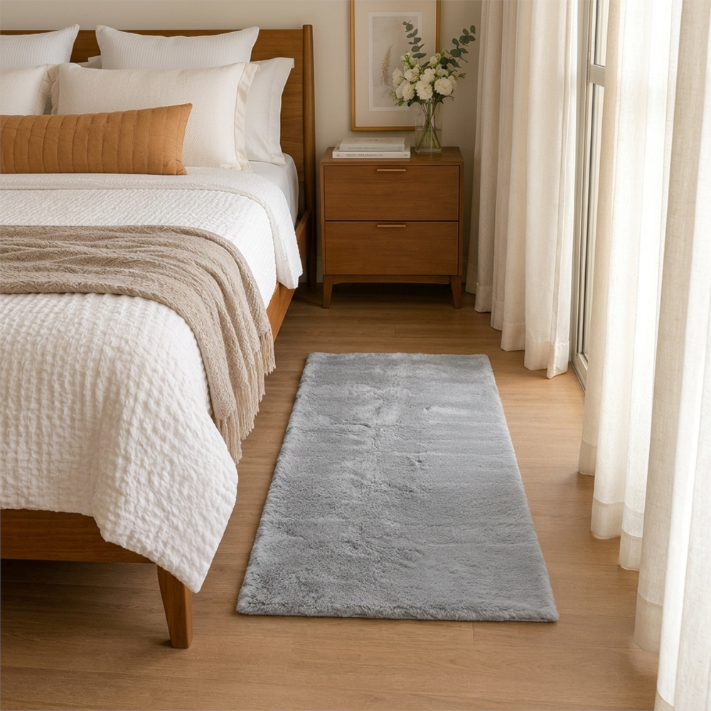 Tapete de Pelo Albany II Toque Macio Antiderrapante 60cm x 1,20m