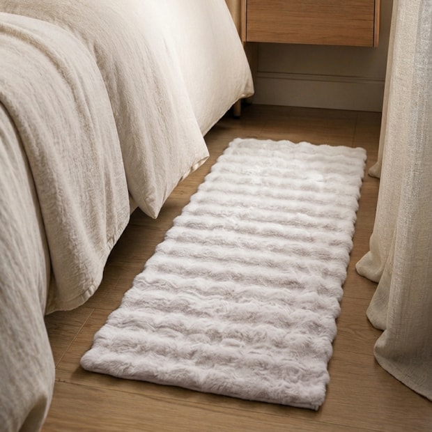 Tapete de Pelo Bubble Toque Macio Antiderrapante 60cm x 1,20m