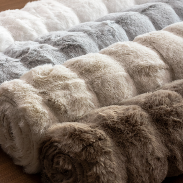 Tapete de Pelo Bubble Toque Macio Textura em Relevo Antiderrapante 60cm x 1,80m
