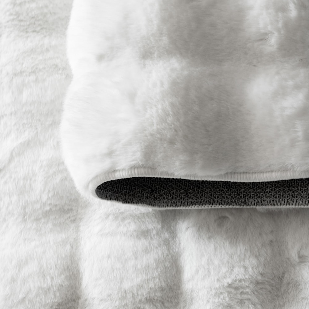 Tapete de Pelo Bubble Toque Macio Textura em Relevo Antiderrapante 60cm x 1,80m