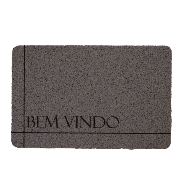 Tapete de Porta / Capacho de Vinil Antiderrapante Estampado 38cm x 58cm