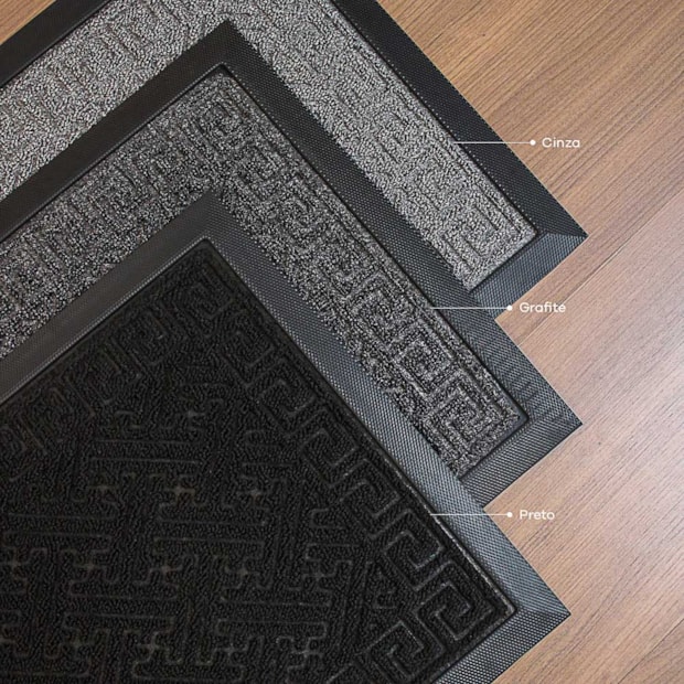 Tapete de Porta / Capacho Lima Antiderrapante 45cm x 75cm