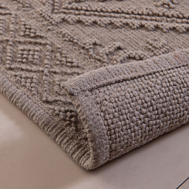 Tapete Delhi I Antiderrapante 100% Algodão 50cm x 80cm