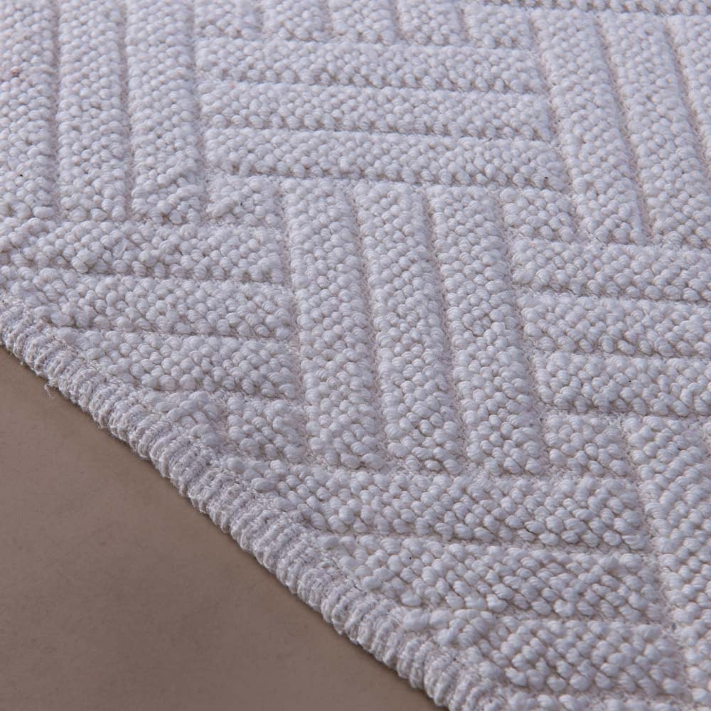 Tapete Delhi Lines Antiderrapante 100% Algodão 50cm x 80cm