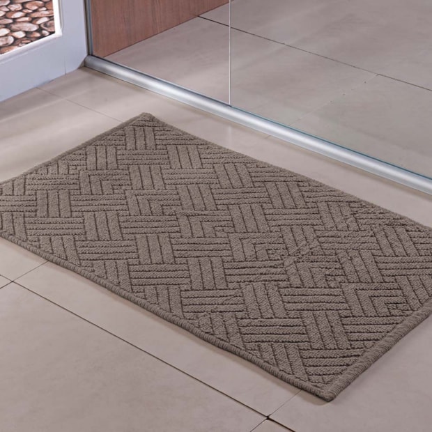 Tapete Delhi Lines Antiderrapante 100% Algodão 50cm x 80cm