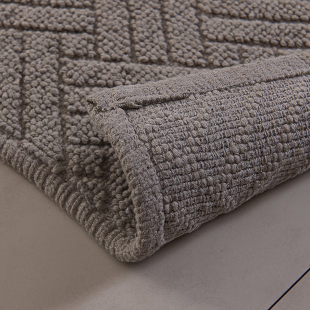 Tapete Delhi Lines Antiderrapante 100% Algodão 50cm x 80cm