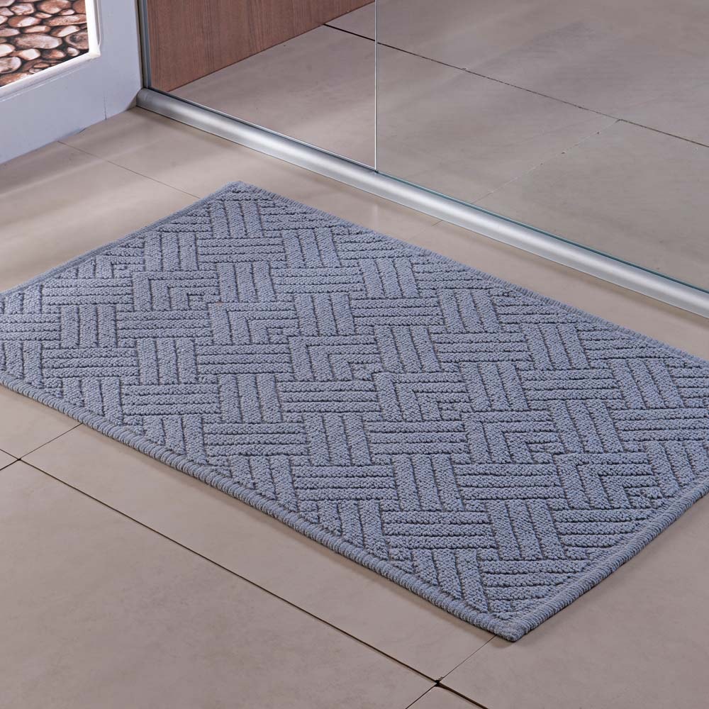 Tapete Delhi Lines Antiderrapante 100% Algodão 50cm x 80cm