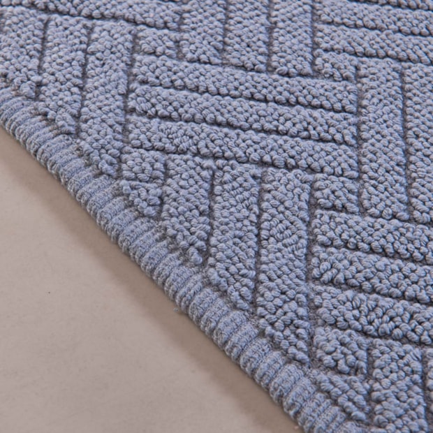 Tapete Delhi Lines Antiderrapante 100% Algodão 50cm x 80cm