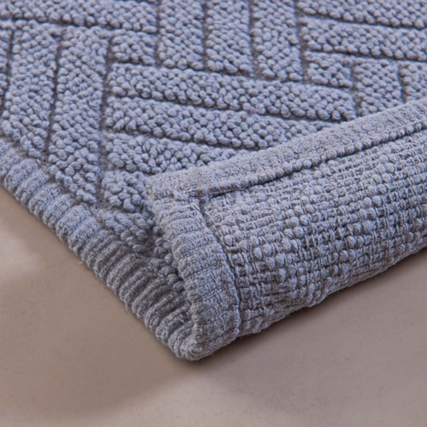 Tapete Delhi Lines Antiderrapante 100% Algodão 50cm x 80cm