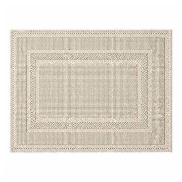 Tapete Delhi Moldura Antiderrapante 100% Algodão 40cm x 60cm