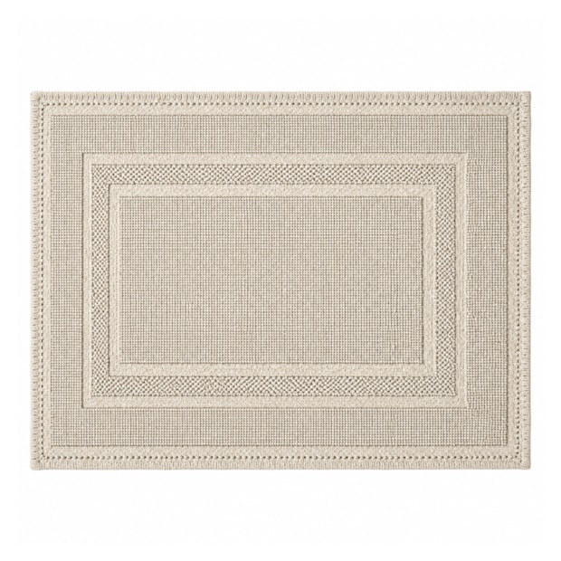 Tapete Delhi Moldura Antiderrapante 100% Algodão 40cm x 60cm