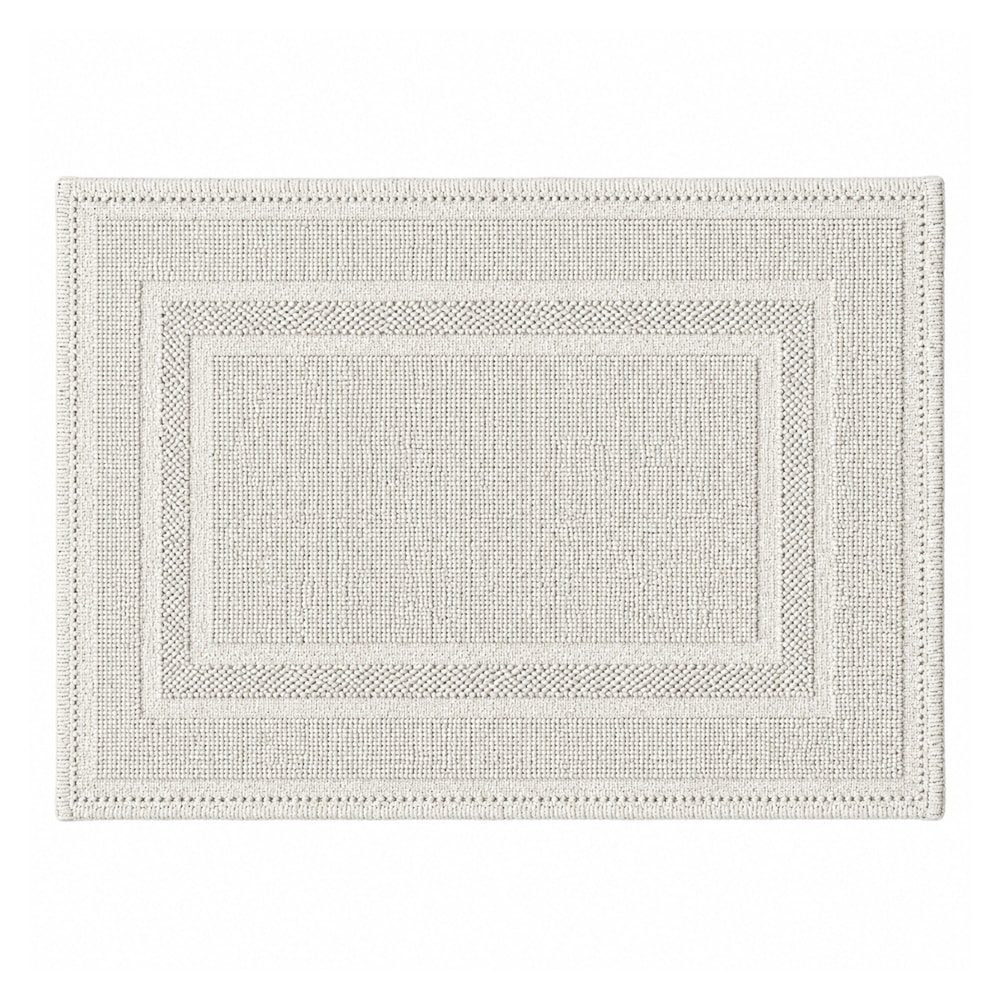 Tapete Delhi Moldura Antiderrapante 100% Algodão 40cm x 60cm