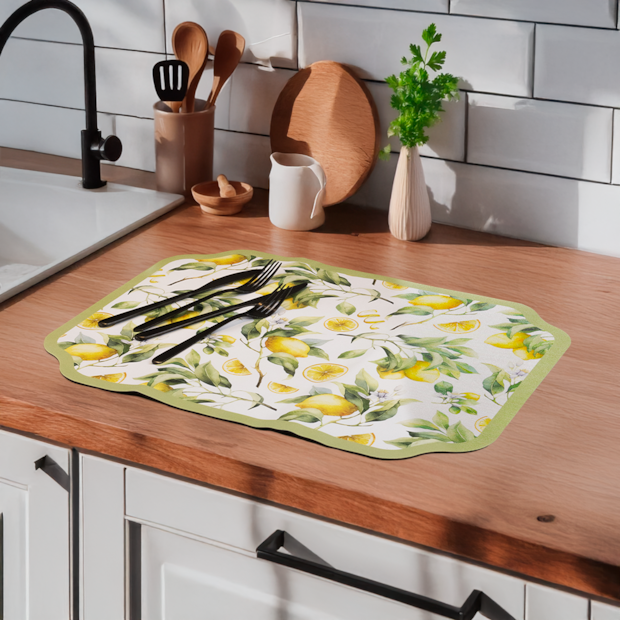 Tapete Escorredor de Louça Estampado 38cm x 51cm
