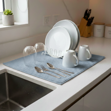 Tapete Escorredor de Louça Microfibra Super Absorvente 38cm x 50cm