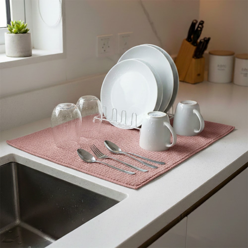 Tapete Escorredor de Louça Microfibra Super Absorvente 38cm x 50cm