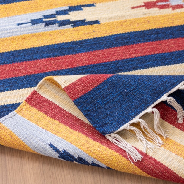 Tapete Indiano Kilim 100% Algodão 1,40m x 2,00m