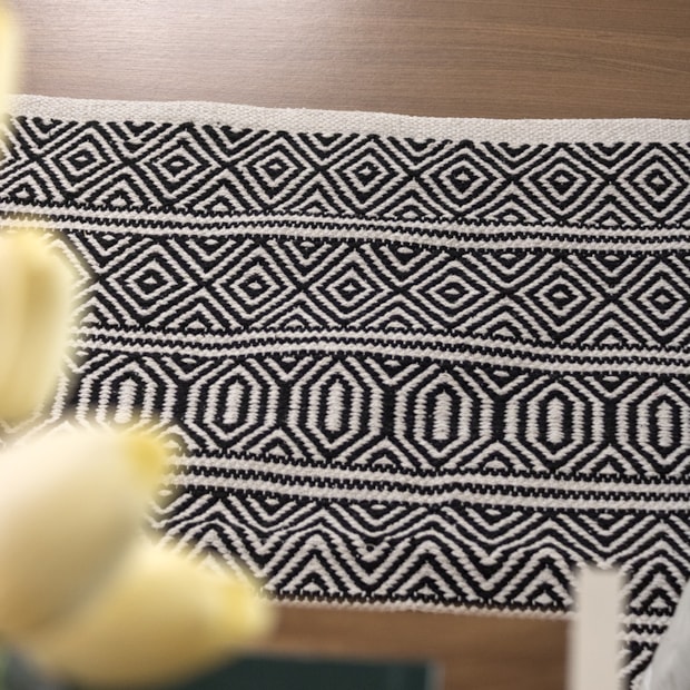 Tapete Indiano Kilim Anand 100% Algodão 60cm x 90cm