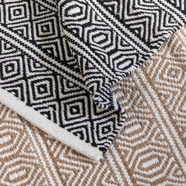 Tapete Indiano Kilim Anand 100% Algodão 60cm x 90cm