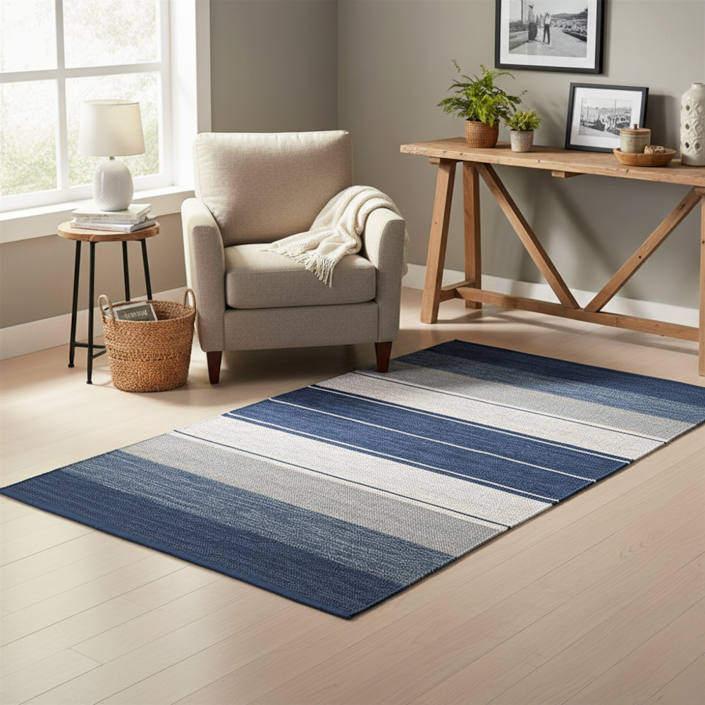 Tapete Indiano Kilim Basar 100% Algodão 1,00m x 1,40m