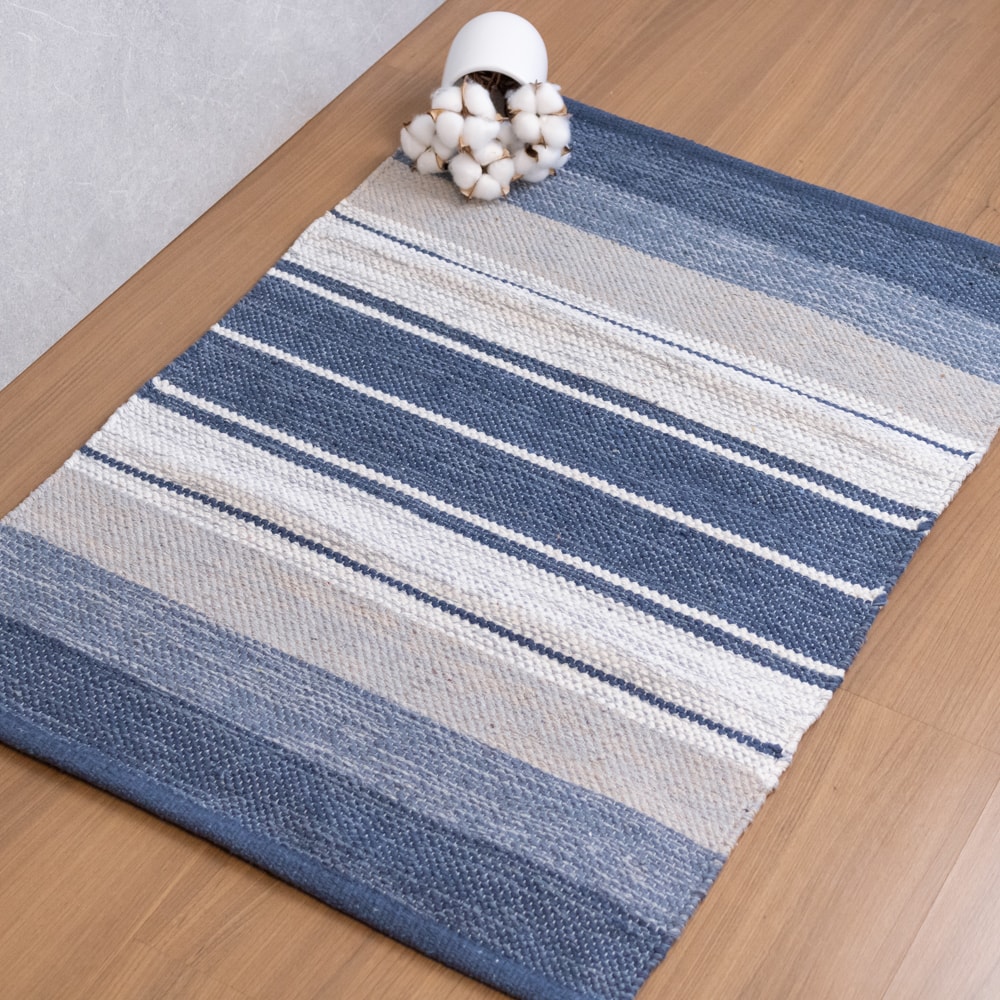 Tapete Indiano Kilim Basar 100% Algodão 50cm x 70cm