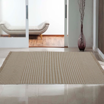 Tapete Indiano Kilim Listras 100% Algodão 1,00m x 1,40m