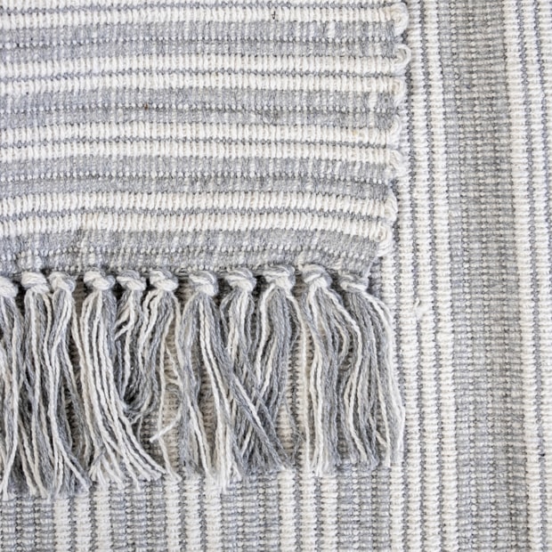 Tapete Indiano Kilim Listras 100% Algodão 50cm x 70cm