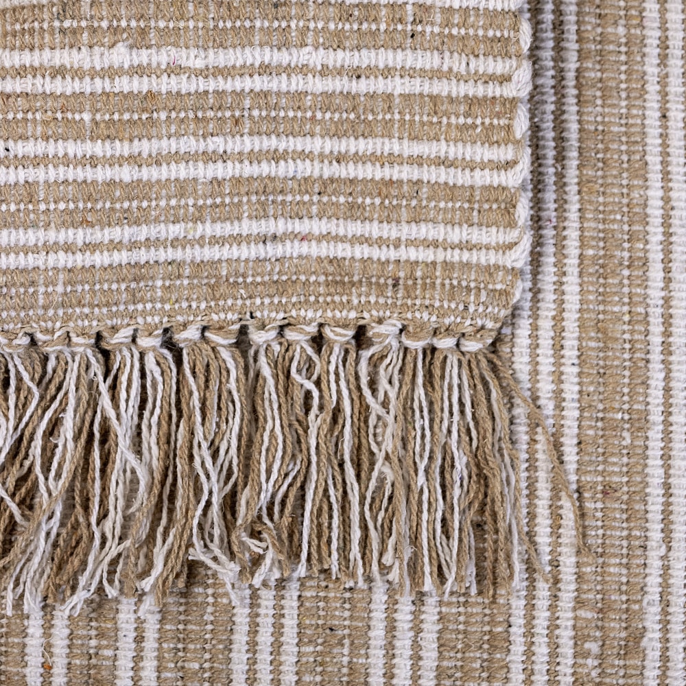 Tapete Indiano Kilim Listras 100% Algodão 60cm x 90cm