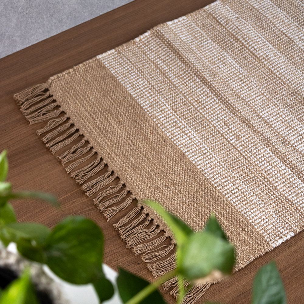 Tapete Indiano Kilim Mallani 100% Algodão Dupla Face 1,00m x 1,50m