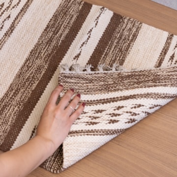 Tapete Indiano Kilim Raipur 100% Algodão 60cm x 90cm