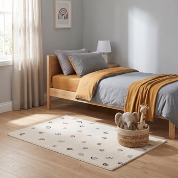 Tapete Infantil Egípcio Bambini Arco Íris 1,00m x 1,50m