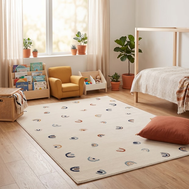 Tapete Infantil Egípcio Bambini Arco Írís 1,40m x 2,00m