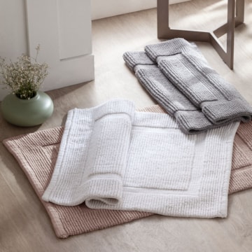 Tapete Kacyumara Andros 100% Algodão Antiderrapante 50cm x 70cm