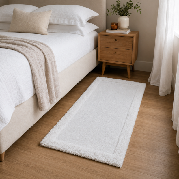 Tapete Kacyumara Riade 100% Algodão Antiderrapante 60cm x 1,20m