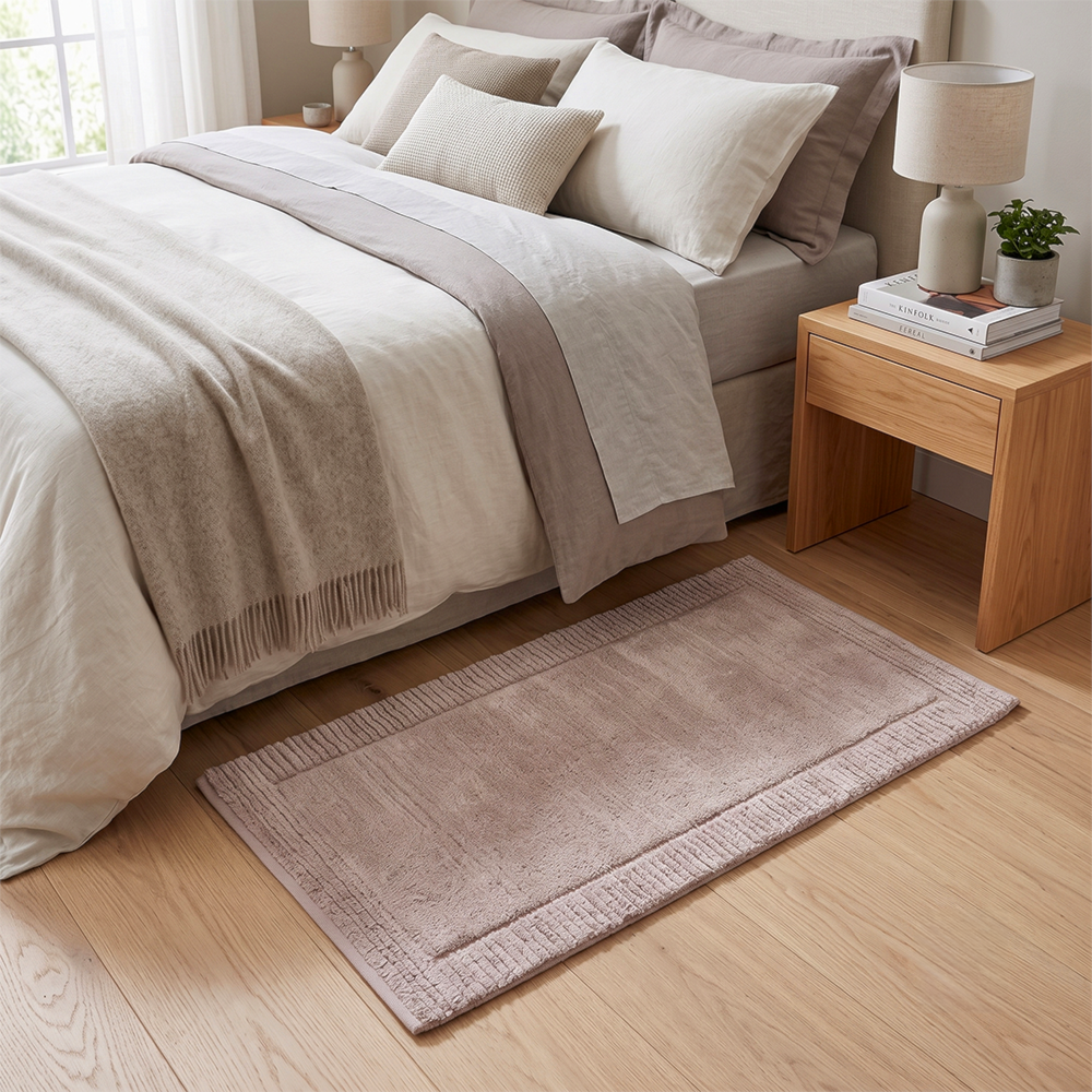 Tapete Kacyumara Suez 100% Algodão Antiderrapante 60cm x 1,20m