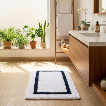 Tapete Lille 100% Algodão 50cm x 70cm - Gramatura: 1800g/m²