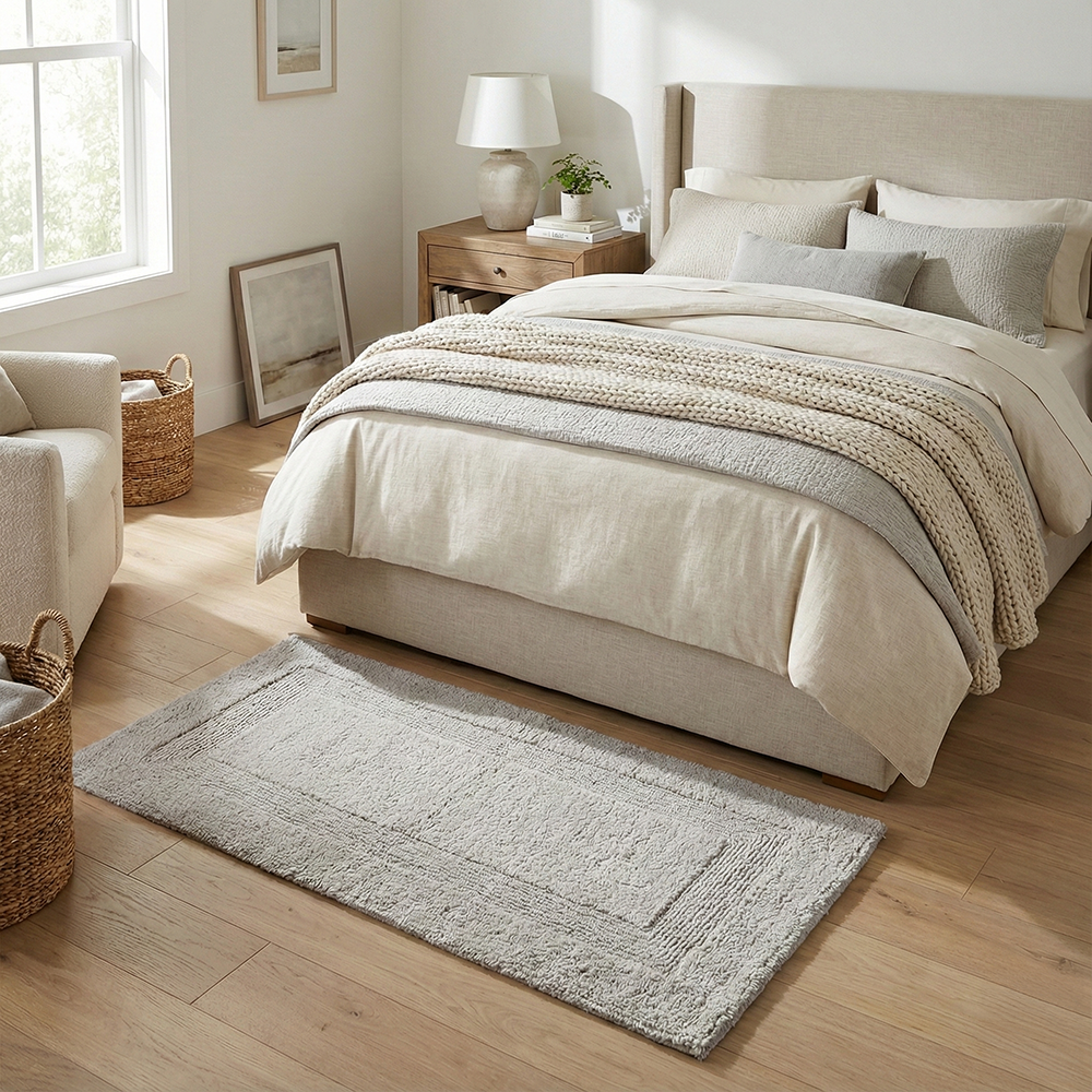 Tapete Lille 100% Algodão 60cm x 1,20m - Gramatura: 1800g/m²