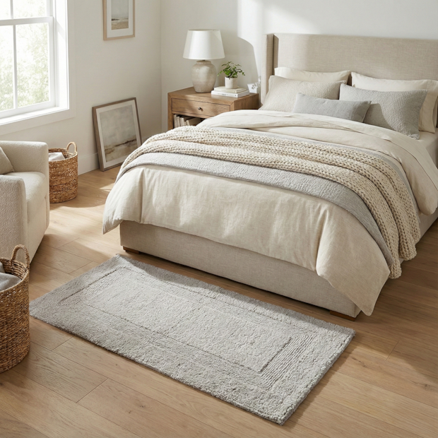 Tapete Lille 100% Algodão 60cm x 1,20m - Gramatura: 1800g/m²