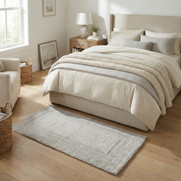 Tapete Lille 100% Algodão 60cm x 1,20m - Gramatura: 1800g/m²