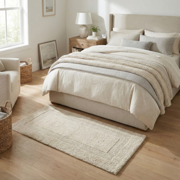 Tapete Lille 100% Algodão 60cm x 1,20m - Gramatura: 1800g/m²