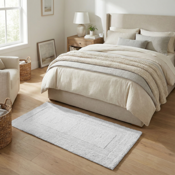 Tapete Lille 100% Algodão 60cm x 1,20m - Gramatura: 1800g/m²