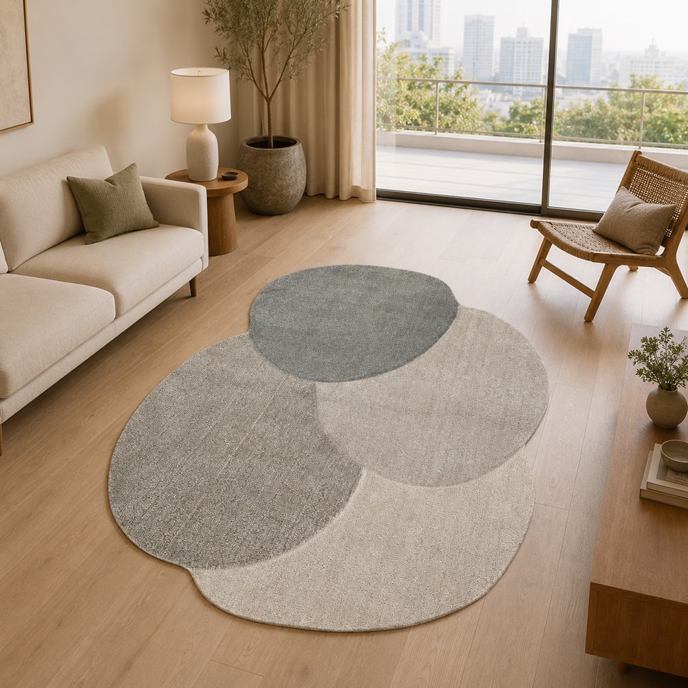 Tapete Orgânico para Sala Egípcio Atena Nimbo 1,40m x 2,00m