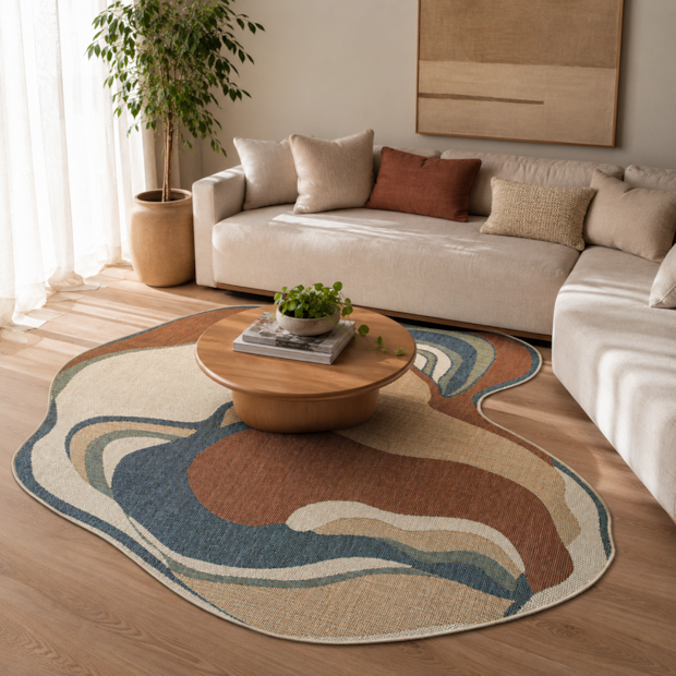 Tapete Orgânico para Sala Egípcio Bellagio Bari Sisal Sintético 1,40m x 2,00m