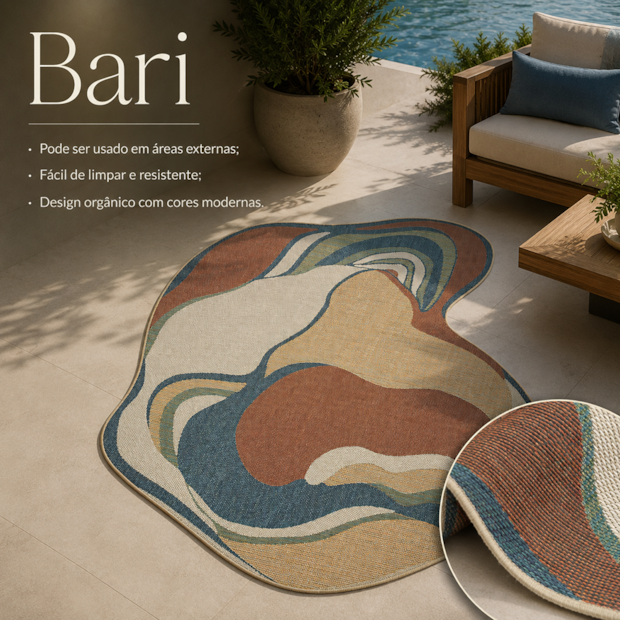 Tapete Orgânico para Sala Egípcio Bellagio Bari Sisal Sintético 2,40m x 3,00m