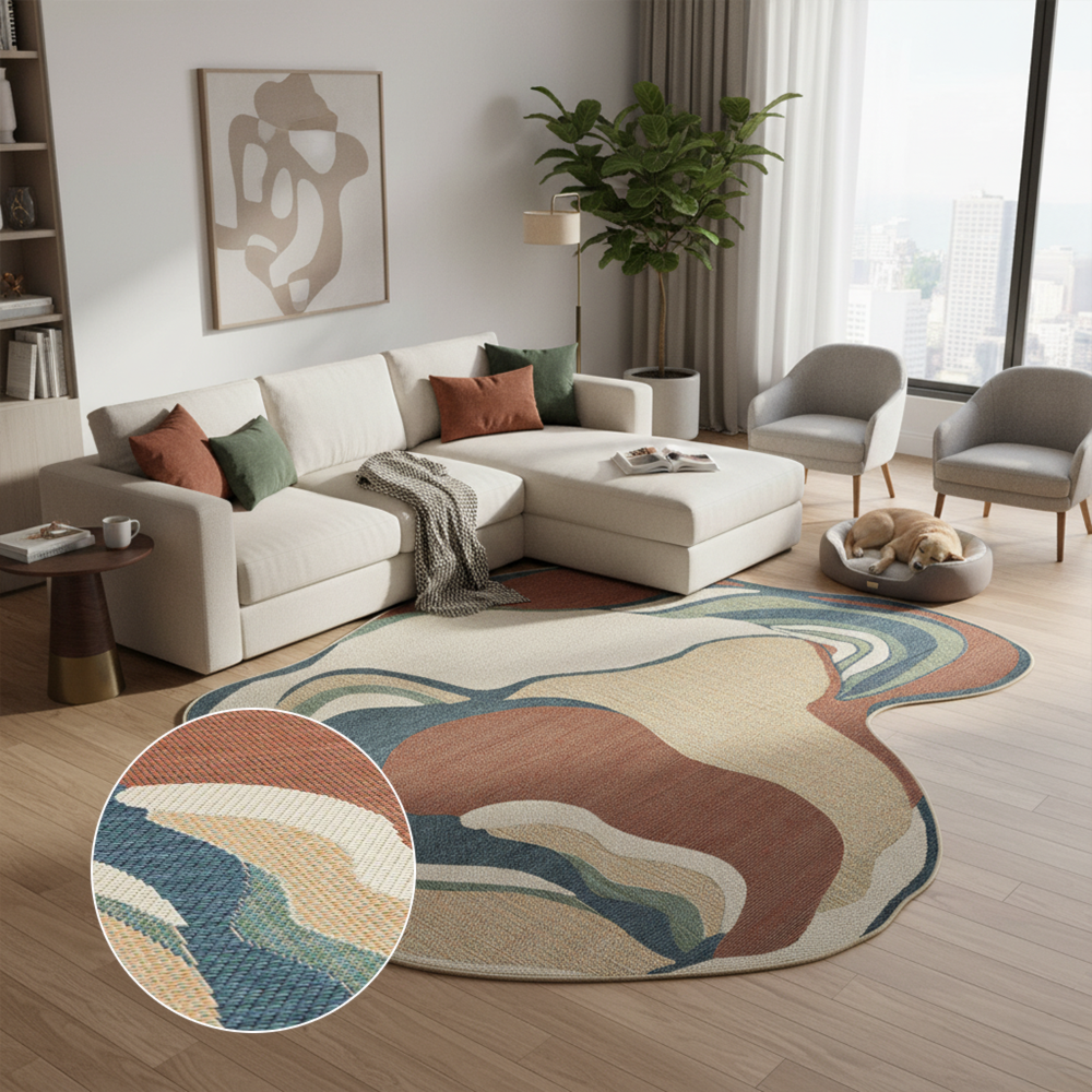 Tapete Orgânico para Sala Egípcio Bellagio Bari Sisal Sintético 2,40m x 3,00m